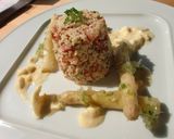 A picture of step 7 of Moroccan Couscous Salad with Olives.