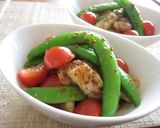 A picture of step 8 of Cod and Sugar Snap Peas with Mustard Soy Sauce.