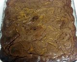 A picture of step 6 of Pumpkin Swirl Brownies.
