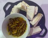 A picture of step 4 of Roasted Ji (yam) and sauce.