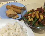 Foto langkah ke 6 dari resep Oseng Kacang Panjang Tempe with Baby Corn (ala anak kos, NO MSG).