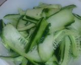 A picture of step 2 of Japanese Cucumber Salad.
