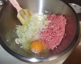 A picture of step 2 of Extremely Easy! Hamburger Steaks Simmered in Ketchup Sauce.