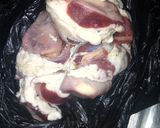A picture of step 1 of Peppered gizzard.