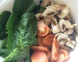 Foto del paso 3 de la receta: Ensalada de espinacas, tomate, champiñones y palta