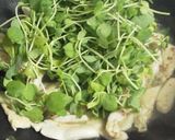 A picture of step 5 of Chicken Tender & Pea Shoots Spicy Japanese Pasta.