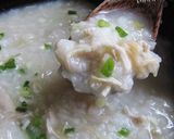 A picture of step 14 of Rich and So Yummy: Chinese Rice Porridge With Scallops and Chicken.