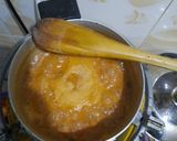 A picture of step 4 of Peanut stew and matoke.