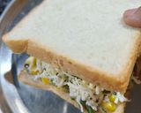 A picture of step 6 of Spinach Corn grilled Sandwich with Arrowroot flour and White Butter.