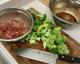 A picture of step 1 of Easy Beef and Broccoli (With Carrots).