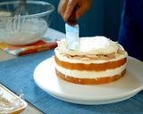 A picture of step 17 of Peach Decoration Cake (Chantilly Peche).