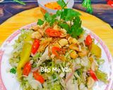 Hình bước làm 5 của món Gỏi gà hoa chuối(bắp chuối)