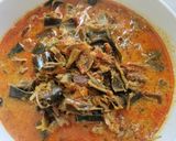 Foto langkah ke 4 dari resep Gulai Jantung Pisang.