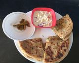 A picture of step 2 of Potato and fenugreek leaves paratha.