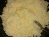 Soufflé de arroz con queso
