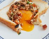รูปขั้นตอนการทำที่ 5 ของ ไข่กระทะ in the bread 🍳 (Egg toast) อาหารเช้าสวยๆ