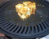 A picture of step 2 of Paneer tikka popsicles.