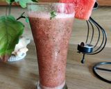 A picture of step 2 of Watermelon mint summer drink.