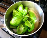 A picture of step 1 of Basil Lemonade.