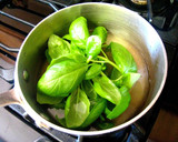 A picture of step 1 of Basil Lemonade.