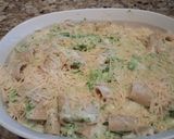 A picture of step 4 of Baked broccoli chicken alfredo.