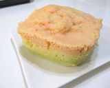 A picture of step 9 of For Doll Festival: Easy Tri-Color Steamed Bread Cake made with Pancake Mix.