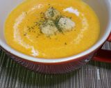 A picture of step 13 of Packed with Carrot's Sweetness! Carrot Soy Milk Potage Soup.