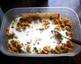 Foto del paso 1 de la receta: Pudín aromático de sobras de arroz con hortalizas