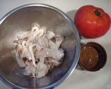 A picture of step 1 of Pasta with Calamari.