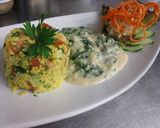 A picture of step 22 of Moroccan Couscous Salad with Olives.