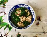 Hình bước làm 4 của món Canh Rau Nấu Mọc