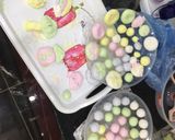 A picture of step 2 of Five-Color Bánh Trôi and Bánh Chay (Vietnamese Glutinous Rice Balls).