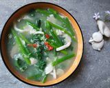Hình bước làm 8 của món Canh bắp non ngọn bí
