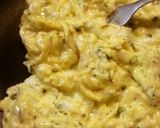 A picture of step 3 of Queso Fresco Scrambled Egg Breakfast Tacos.