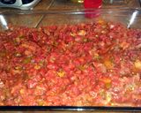 A picture of step 7 of salsa chicken.
