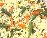 A picture of step 4 of Vegetable lemon rice.