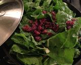 A picture of step 4 of Sautéed Chard with Walnuts & Dried Fruit.