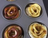 عکس مرحله 9 از دستور مافين رز سيب (apple rose muffin)