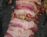 A picture of step 5 of Bacon wrapped stuffed tenderloin.
