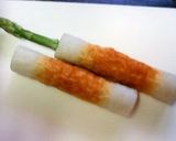 A picture of step 2 of Asparagus-Stuffed Chikuwa Fish Paste Sticks.
