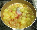 A picture of step 3 of Chunky Kyoho Grape Jam.