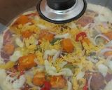 A picture of step 11 of Paneer Tikka pizza.
