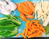 A picture of step 2 of Rice paper Veg masala rolls.