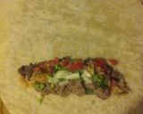 A picture of step 6 of Mexican Burrito.