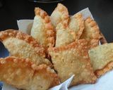 صورة لخطوة 6 من وصفة سمبوسك ك عجينة البف 😋