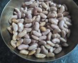 A picture of step 1 of Rajma Chawal (kidney beans curry).
