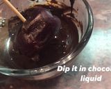 A picture of step 4 of Chocolate Stuffed Assorted Dates.