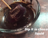 A picture of step 4 of Chocolate Stuffed Assorted Dates.
