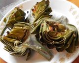 A picture of step 8 of Oven Roasted Artichokes.