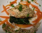 A picture of step 4 of Baked Salmon with Yogurt.